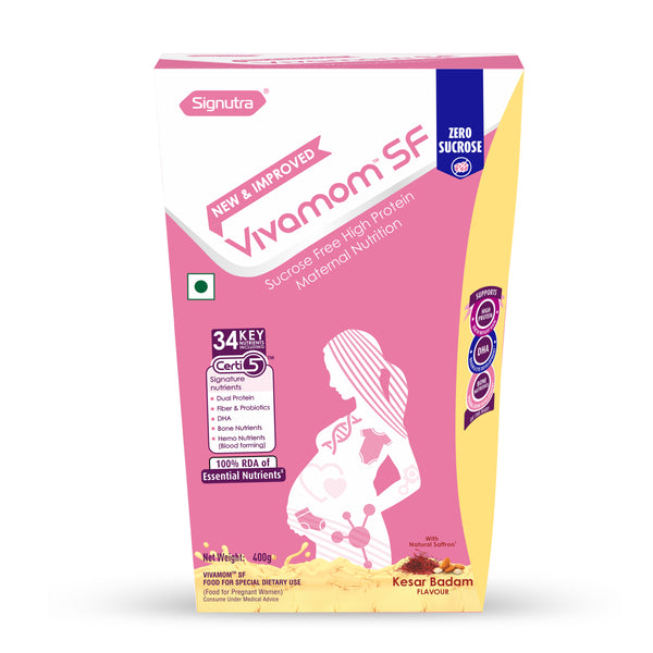 Vivamom SF | High Protein Sucrose Free Maternal Supplement | Kesar Badam