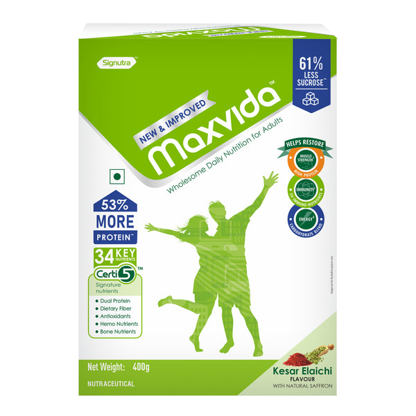 Maxvida | Wholesome Daily Nutrition for Adults | Kesar Elaichi