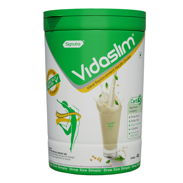 Vidaslim | Meal Replacement Protein Health Shake for Weight Control & Management | Vanilla Elixir