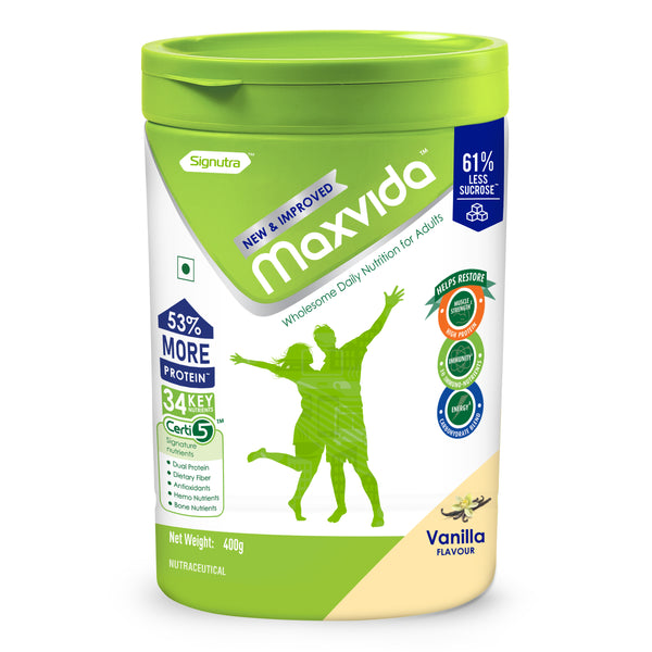 Maxvida | Wholesome Daily Nutrition for Adults | Vanilla